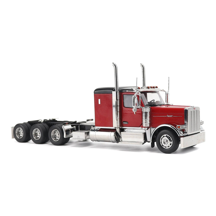 1:32 Peterbilt Model 589 131-inches-BBC 58-inches-Sleeper Tridem-Axle Legendary Package Truck Tractor (Legendary-Red color)