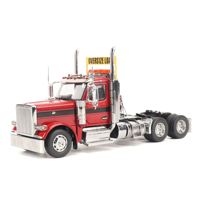 1:32 Peterbilt Model 589 131-inches-BBC Day-Cab Tandem-Axle Truck Tractor (Legendary-Red color)