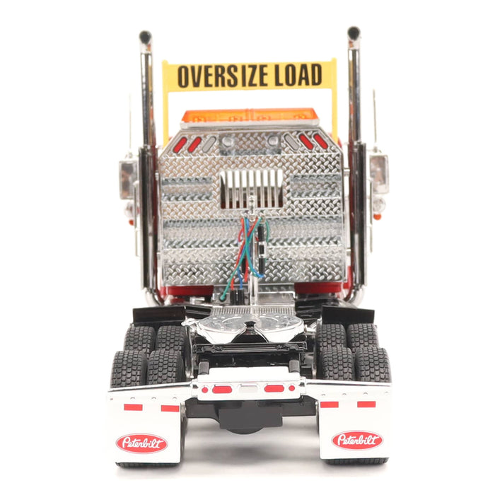 1:32 Peterbilt Model 589 131-inches-BBC Day-Cab Tandem-Axle Truck Tractor (Legendary-Red color)