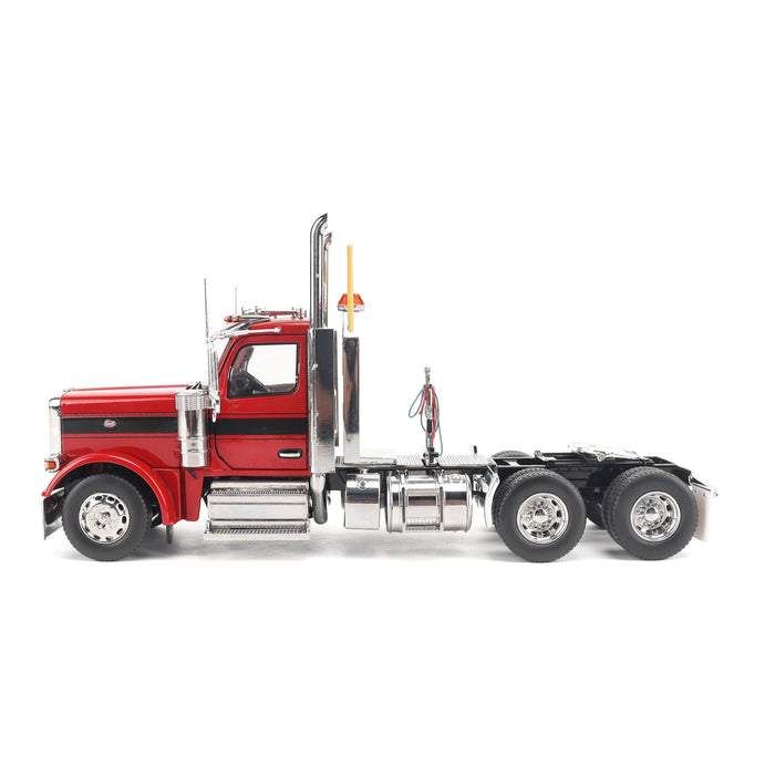 1:32 Peterbilt Model 589 131-inches-BBC Day-Cab Tandem-Axle Truck Tractor (Legendary-Red color)