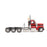   1:32 Peterbilt Model 589 131-inches-BBC Day-Cab Tridem-Axle Truck Tractor (Legendary-Red color)