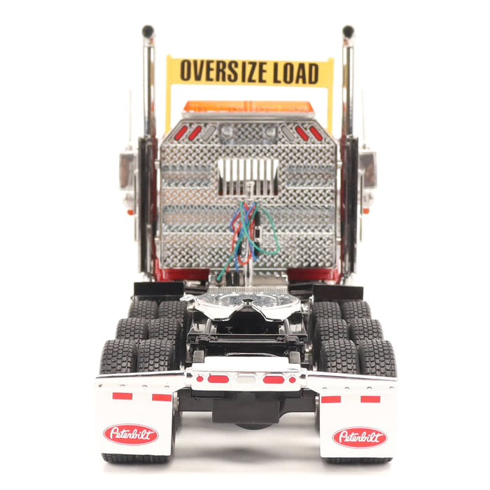   1:32 Peterbilt Model 589 131-inches-BBC Day-Cab Tridem-Axle Truck Tractor (Legendary-Red color)