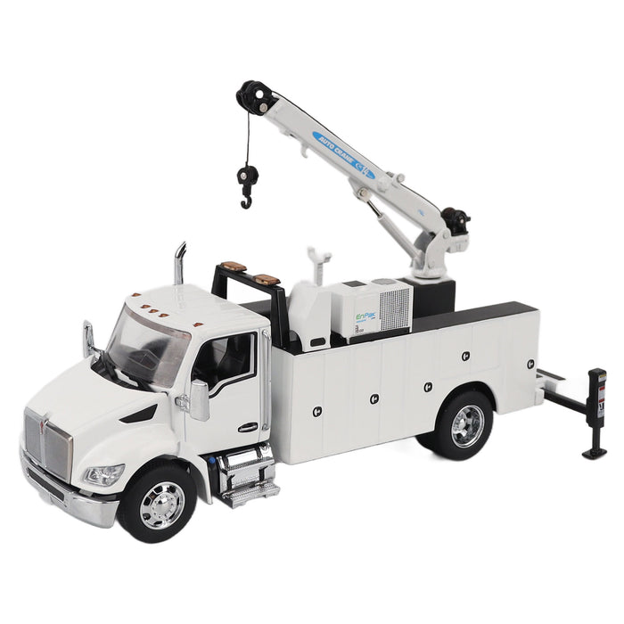 1:50 Kenworth T380 Auto-Crane Titan85-Body HC14-Crane Work Truck with Miller EnPak (white)