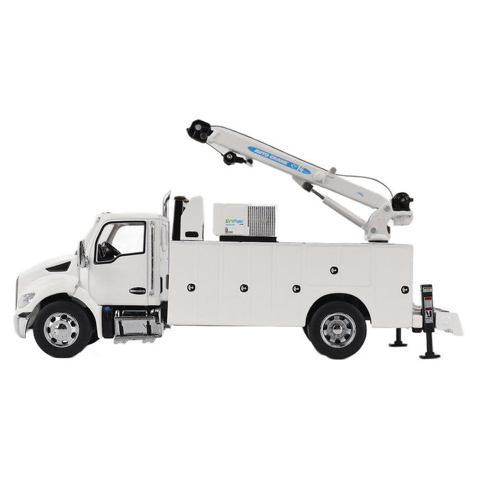 1:50 Kenworth T380 Auto-Crane Titan85-Body HC14-Crane Work Truck with Miller EnPak (white)