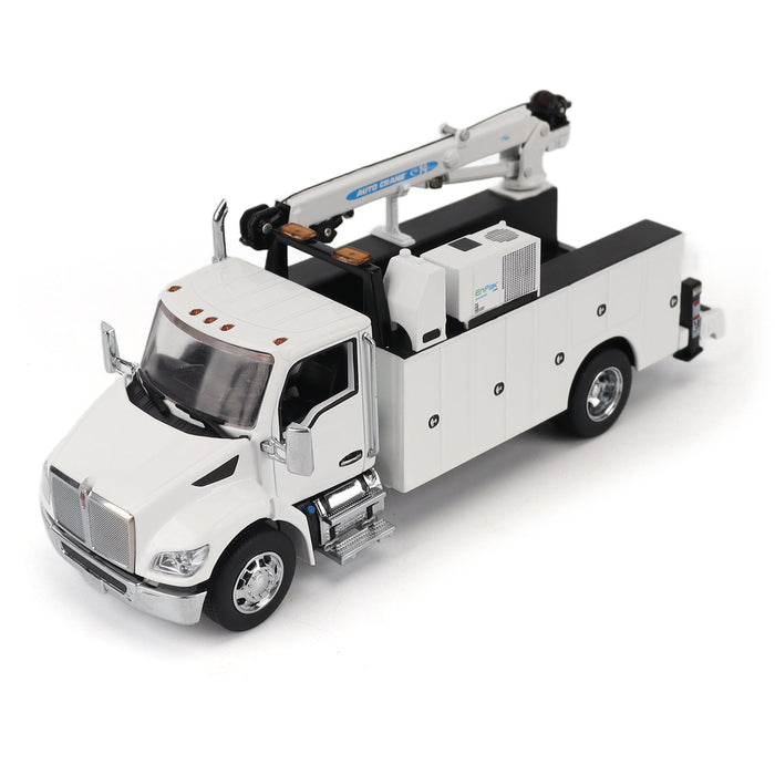 1:50 Kenworth T380 Auto-Crane Titan85-Body HC14-Crane Work Truck with Miller EnPak (white)