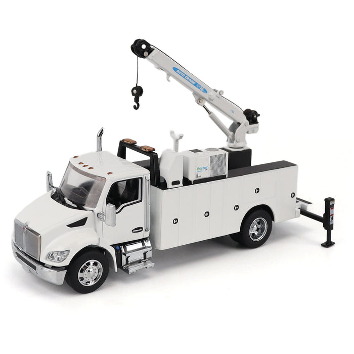 1:50 Kenworth T380 Auto-Crane Titan85-Body HC14-Crane Work Truck with Miller EnPak (white)
