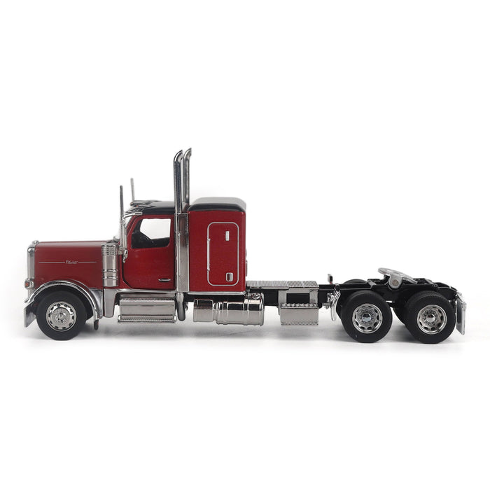 1:64 Peterbilt Model 589 131-inches-BBC 58-inches-Sleeper Tandem-Axle Legendary Package Truck Tractor (Legendary-Red color)