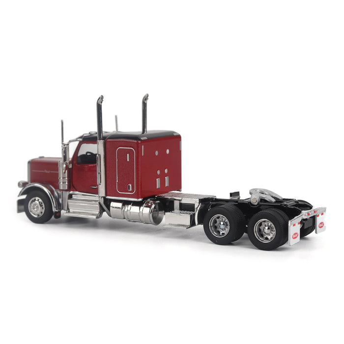 1:64 Peterbilt Model 589 131-inches-BBC 58-inches-Sleeper Tandem-Axle Legendary Package Truck Tractor (Legendary-Red color)