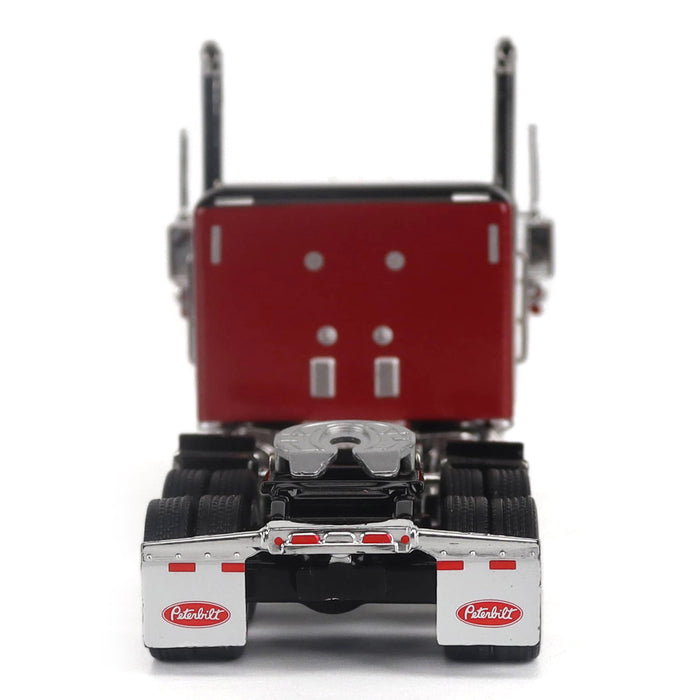 1:64 Peterbilt Model 589 131-inches-BBC 58-inches-Sleeper Tandem-Axle Legendary Package Truck Tractor (Legendary-Red color)