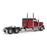 1:64 Peterbilt Model 589 131-inches-BBC 58-inches-Sleeper Tandem-Axle Legendary Package Truck Tractor (Legendary-Red color)