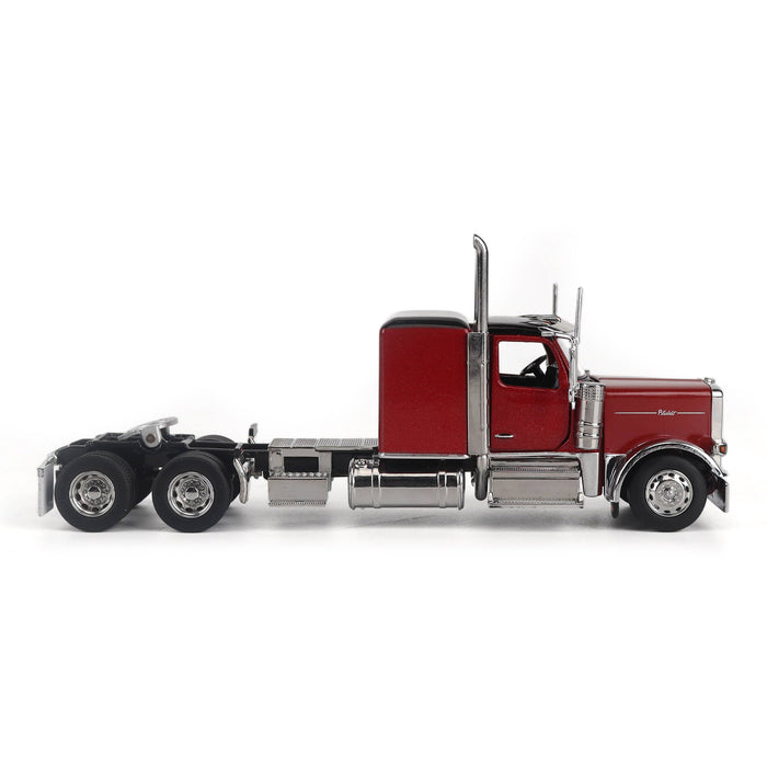 1:64 Peterbilt Model 589 131-inches-BBC 58-inches-Sleeper Tandem-Axle Legendary Package Truck Tractor (Legendary-Red color)