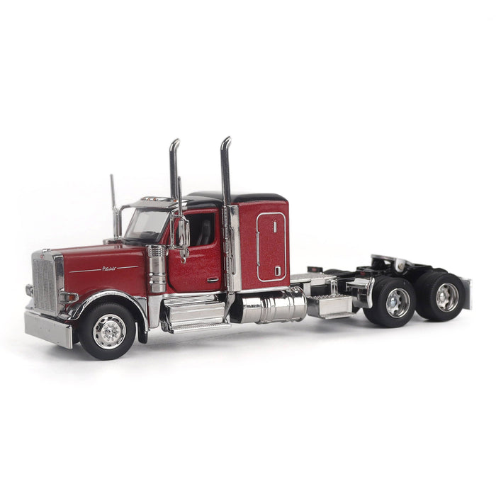 1:64 Peterbilt Model 589 131-inches-BBC 58-inches-Sleeper Tandem-Axle Legendary Package Truck Tractor (Legendary-Red color)