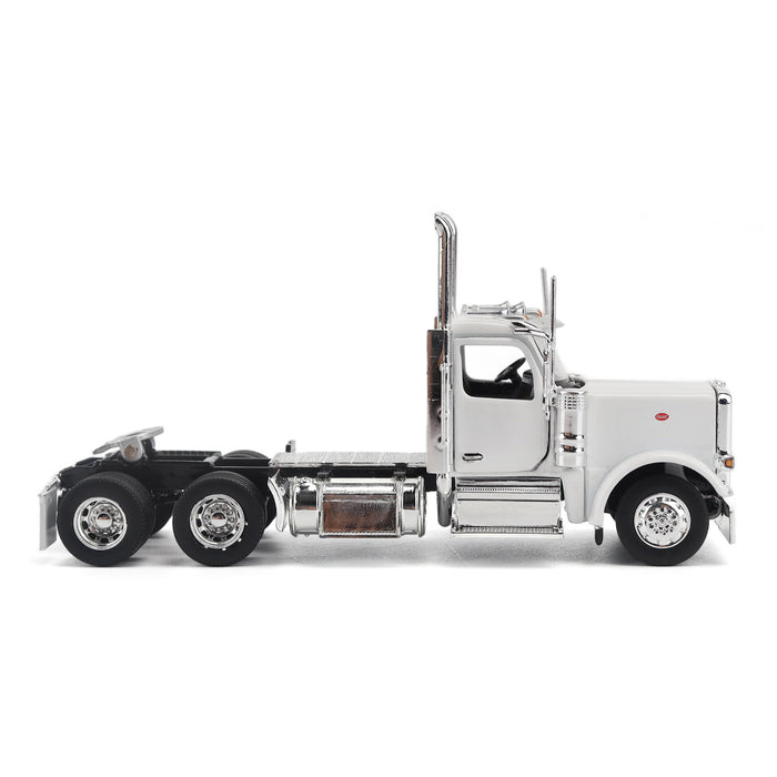 1:64 Peterbilt Model 589 131-inches-BBC Day-Cab Tandem-Axle Truck Tractor (White color)