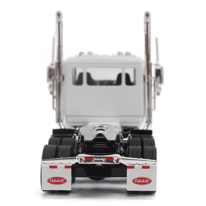 1:64 Peterbilt Model 589 131-inches-BBC Day-Cab Tandem-Axle Truck Tractor (White color)