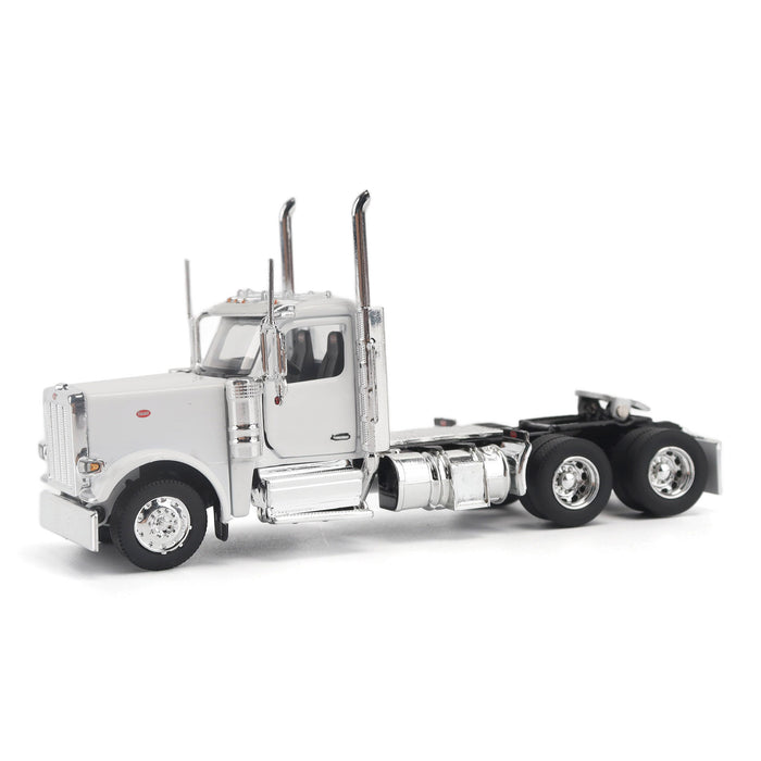 1:64 Peterbilt Model 589 131-inches-BBC Day-Cab Tandem-Axle Truck Tractor (White color)