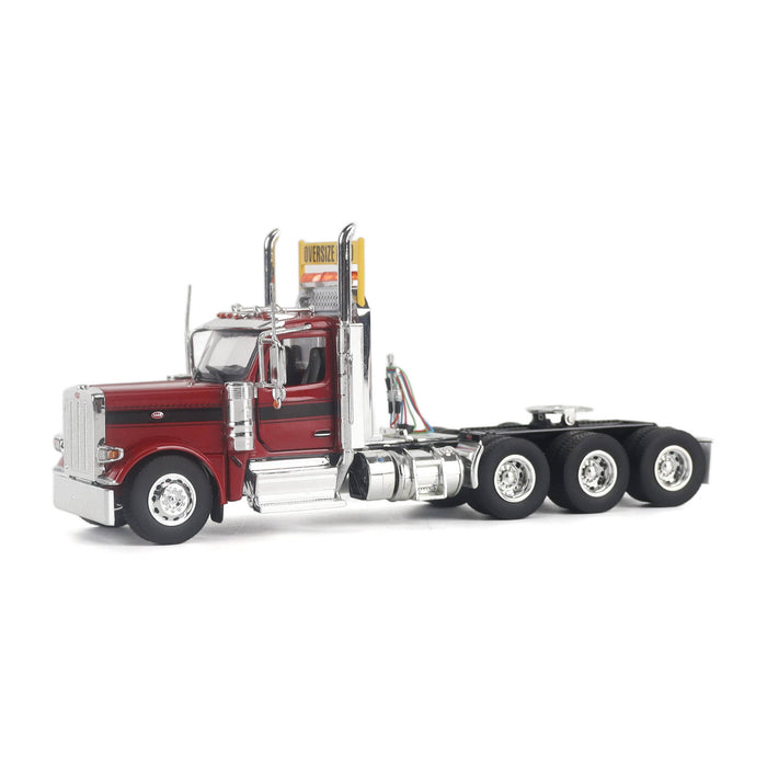 1:50 Peterbilt Model 589 131-inches-BBC Day-Cab Tridem-Axle Truck Tractor (Legendary-Red color)
