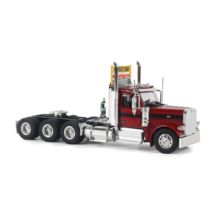 1:50 Peterbilt Model 589 131-inches-BBC Day-Cab Tridem-Axle Truck Tractor (Legendary-Red color)