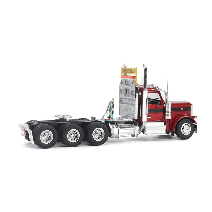 1:50 Peterbilt Model 589 131-inches-BBC Day-Cab Tridem-Axle Truck Tractor (Legendary-Red color)