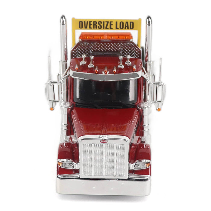 1:50 Peterbilt Model 589 131-inches-BBC Day-Cab Tridem-Axle Truck Tractor (Legendary-Red color)