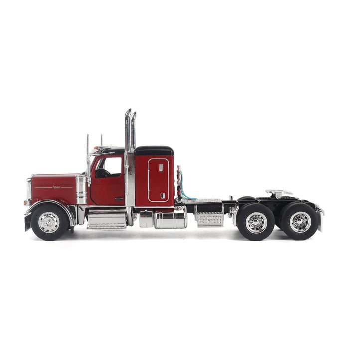 1:50 Peterbilt Model 589 131-inches-BBC 58-inches-Sleeper Tandem-Axle Legendary Package Truck Tractor (Legendary-Red color)