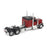 1:50 Peterbilt Model 589 131-inches-BBC 58-inches-Sleeper Tandem-Axle Legendary Package Truck Tractor (Legendary-Red color)