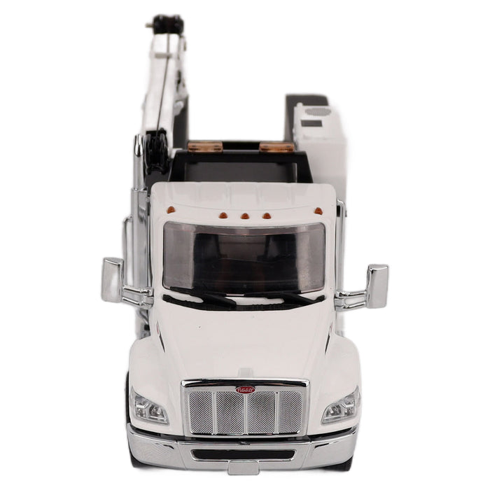 1:50 Peterbilt Model 536 Auto-Crane Titan85-Body HC14-Crane Work Truck with Miller EnPak (white)