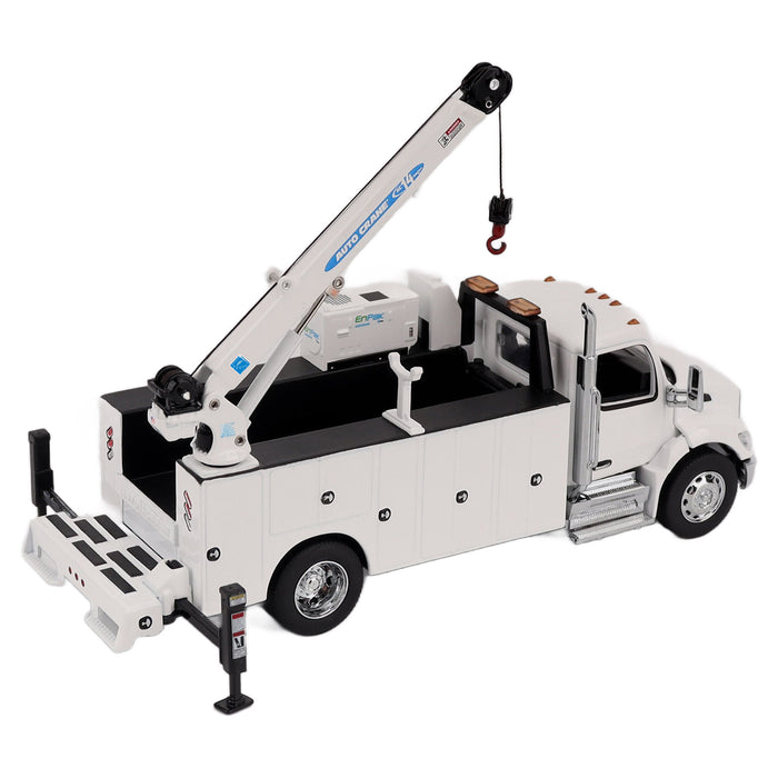 1:50 Peterbilt Model 536 Auto-Crane Titan85-Body HC14-Crane Work Truck with Miller EnPak (white)