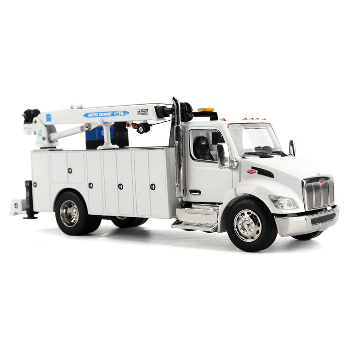 1:50 Peterbilt Model 536 Auto-Crane Titan85-Body HC14-Crane Work Truck with Miller EnPak (white)