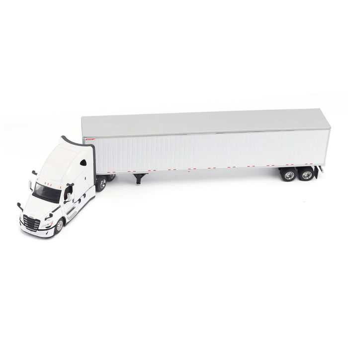 1:64 Freightliner Cascadia Gen-5 (‘2025) Tractor (Winter-White) and Great Dane Champion 53ft Dry Cargo Trailer (White)