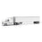 1:64 Freightliner Cascadia Gen-5 (‘2025) Tractor (Winter-White) and Great Dane Champion 53ft Dry Cargo Trailer (White)