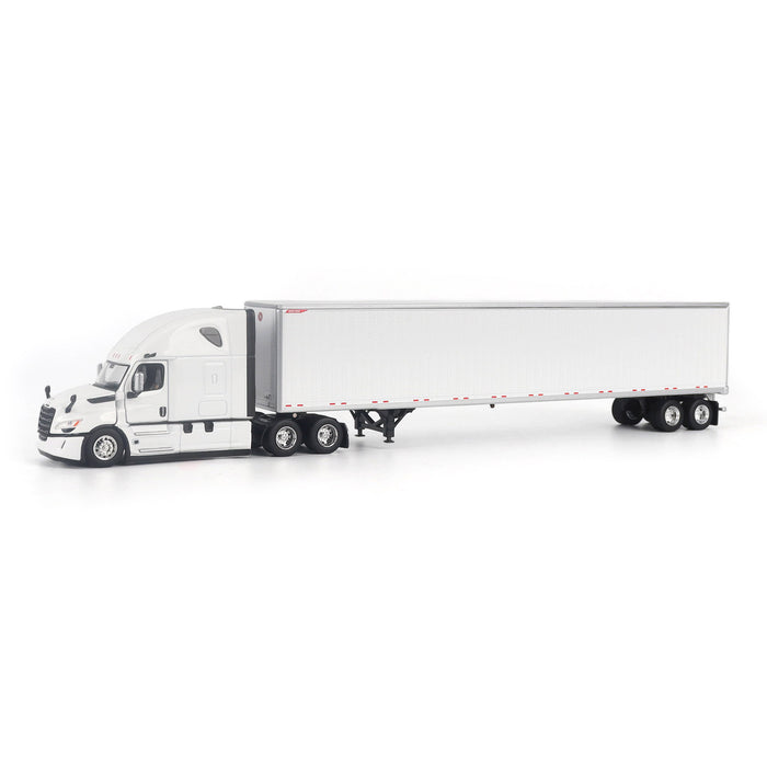 1:64 Freightliner Cascadia Gen-5 (‘2025) Tractor (Winter-White) and Great Dane Champion 53ft Dry Cargo Trailer (White)