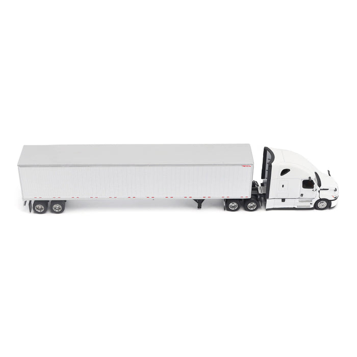 1:64 Freightliner Cascadia Gen-5 (‘2025) Tractor (Winter-White) and Great Dane Champion 53ft Dry Cargo Trailer (White)