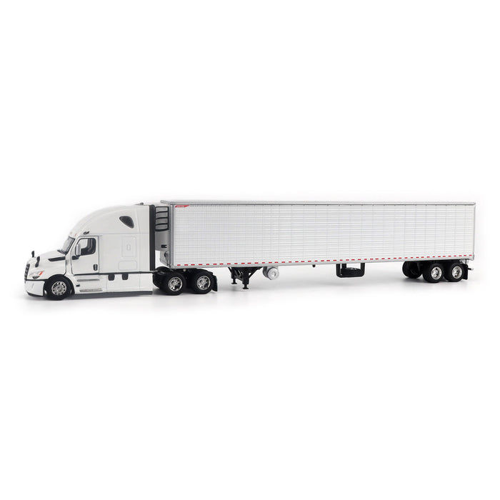 1:64 Freightliner Cascadia Gen-5 (‘2025) Tractor (Winter-White) and Great Dane Everest 53ft Reefer Trailer (White)