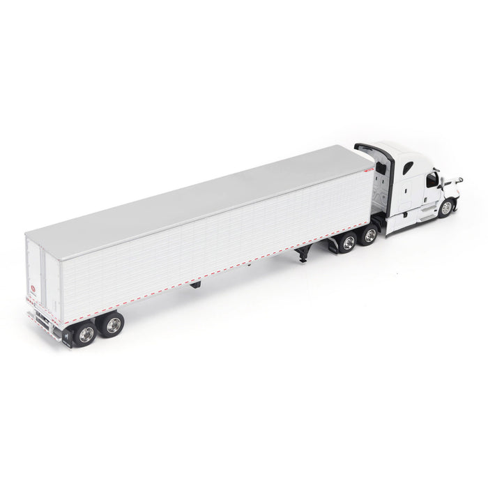 1:64 Freightliner Cascadia Gen-5 (‘2025) Tractor (Winter-White) and Great Dane Everest 53ft Reefer Trailer (White)