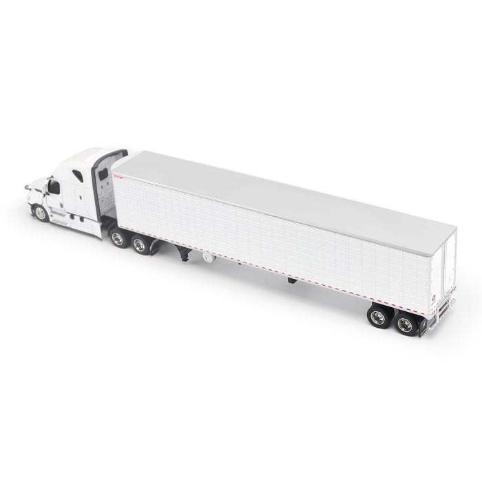 1:64 Freightliner Cascadia Gen-5 (‘2025) Tractor (Winter-White) and Great Dane Everest 53ft Reefer Trailer (White)