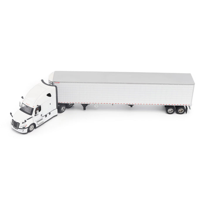 1:64 Freightliner Cascadia Gen-5 (‘2025) Tractor (Winter-White) and Great Dane Everest 53ft Reefer Trailer (White)