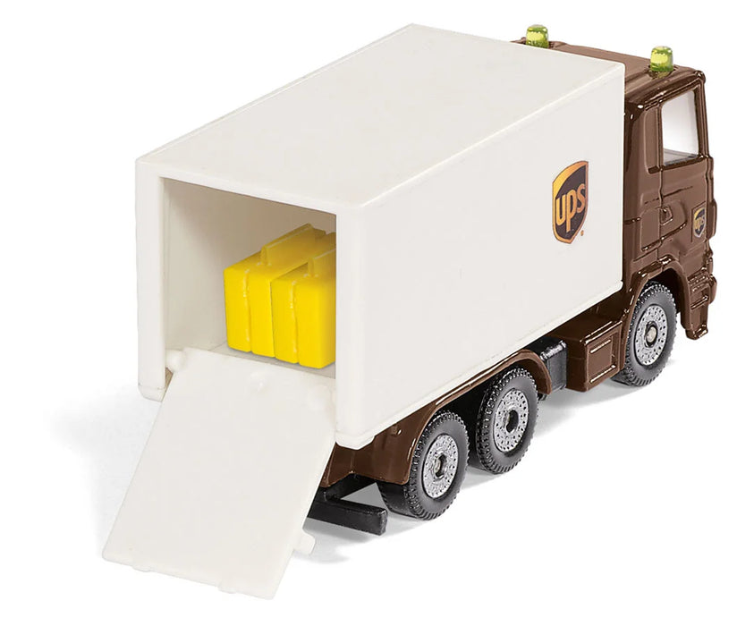 SIKU UPS Logistics Set (Set Constis of UPS Forklift, 3 Axle Truck, and Delivery Van)