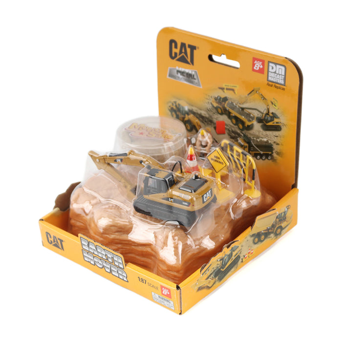 1:87 Cat M318D Wheel Excavator Earth Mover Playset