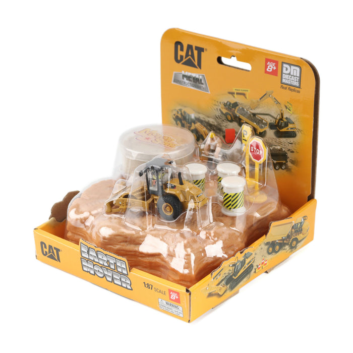 1:87 Cat CS56 Padfoot Roller Earth Mover Playset