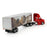 1:64 Red Peterbilt with Caterpillar Mural Trailer