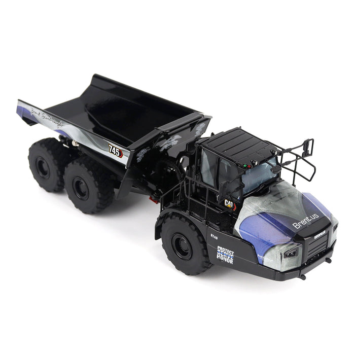 1:50 Cat 745 Articulated Truck for Brent Scarbrough & Co. with special "Back the Blue" Decoration