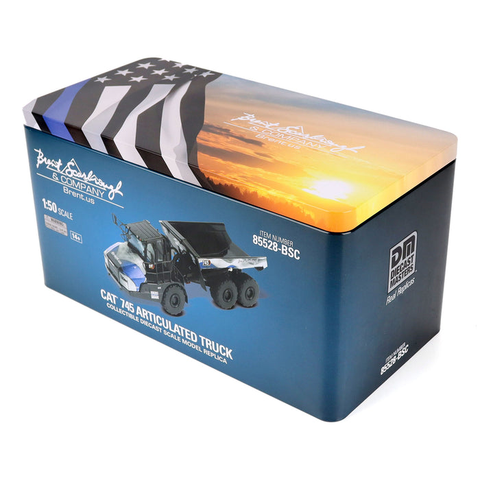 1:50 Cat 745 Articulated Truck for Brent Scarbrough & Co. with special "Back the Blue" Decoration