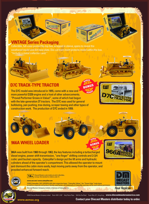 1:50 CAT D7C Track Type Tractor