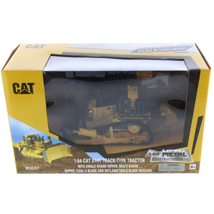 1:64 Cat D11 Dozer with 2 Blades and Rear Rippers