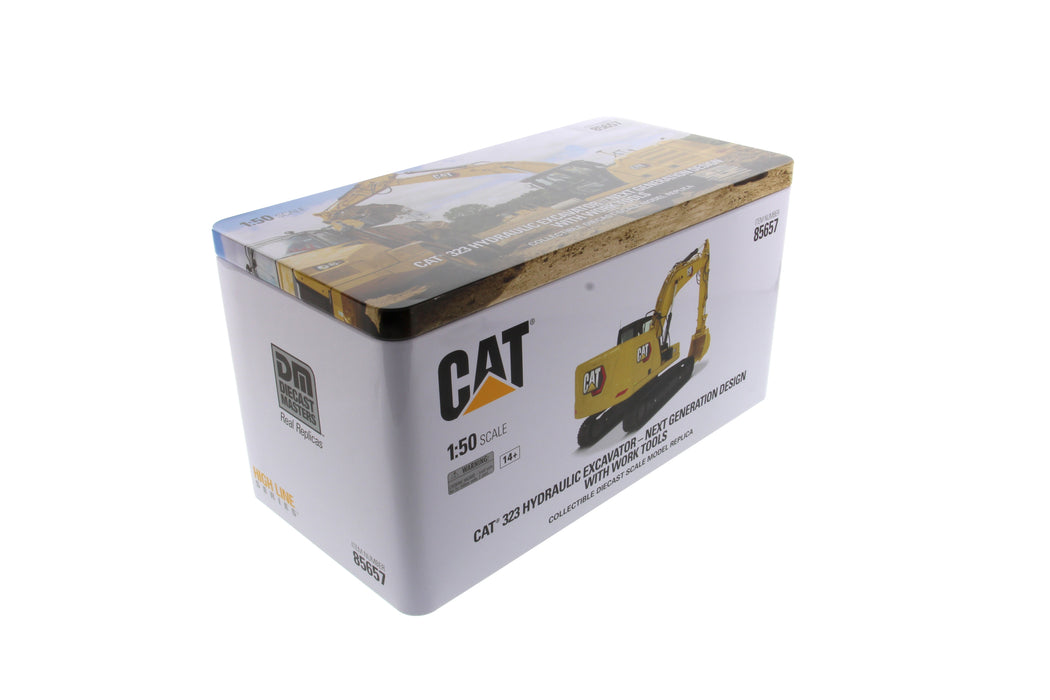 1:50 Cat 323 Hydraulic Excavator with 4 new work-tools - Next Generation