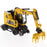 1:50 Cat M323F Railroad Wheeled Excavator - Safety Yellow Version