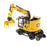 1:50 Cat M323F Railroad Wheeled Excavator - Safety Yellow Version