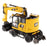 1:50 Cat M323F Railroad Wheeled Excavator - Safety Yellow Version