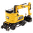1:50 Cat M323F Railroad Wheeled Excavator - Safety Yellow Version