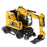 1:50 Cat M323F Railroad Wheeled Excavator - Safety Yellow Version